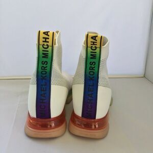 Michael Kors Kendra High Top Pride Rainbow Sneakers Women's 10M